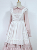 Süße Lolita Oversleeve in Weiß Accessoires Neverland Polyester Tea party im ROCOCO Stil mit Schürze