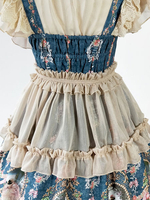 Süße Lolita Oversleeve Tea party Cremeweiß im süßen und hübschen Style Accessoires mit Accessoires