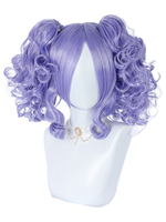 Süße Lolita Perücke 36cm-45cm Hitzebeständiges faserviolettes Lolita Zubehör