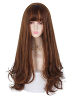 Süße Lolita Perücke Kaffee Braun 66cm-95cm Hitzebeständige Faser Lolita Zubehör