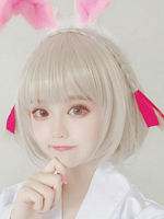Süße Lolita Perücke kurze Bob gerade stumpfe Bang Lolita Haar Perücken