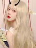 Süße Lolita Perücke Lange blonde Lolita Haar Perücke Mit Pony
