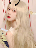 Süße Lolita Perücke Lange blonde Lolita Haar Perücke Mit Pony