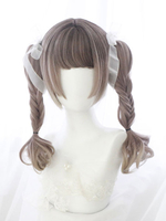 Süße Lolita Perücke stumpfen Bang Hime schneiden natürliche Welle Ombre Lolita Perücke