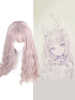 Süße Lolita Perücken Netz Perücke Tea party Hitzebeständigen Faser mit Hellrosa Harajuku Fashion zerzaust für Damen