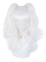 Süße Lolita Perücken 36cm-45cm Hitzebeständige Faser Warmweißes Lolita Zubehör