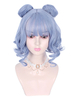 Süße Lolita Perücken Blaugrüne Brötchen Locken Faser Lolita Zubehör