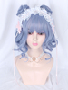 Süße Lolita Perücken Blumen Schmetterling Brötchen Fiber Teal Lolita Zubehör