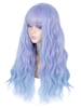 Süße Lolita Perücken Violett Big Curve Curls Faser Lolita Zubehör