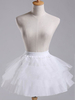 Süße Lolita Petticoat weiß kurz Organza Tiered Tu Tu Rock