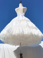 Süße Lolita-Petticoats Polyester-Spitze weißer Lolita-Rock