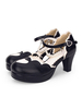 Süße Lolita Pump Pearl Sweetheart klobige High Heel Lolita Schuhe