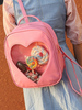 Süße Lolita Rucksack Sweetheart Transparent Design PU Lolita Tasche