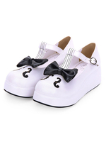 Süße Lolita Schuhe Bow Keynote Print Plattform Lolita Schuhe