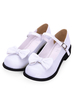 Süße Lolita Schuhe Bow Round Toe Weiß Lolita Mary Jane Schuhe
