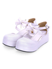 Süße Lolita Schuhe Bow Starlet Riemchen Lolita Flatform Schuhe