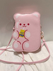 Süße Lolita Tasche Bär PU Leder Umhängetasche