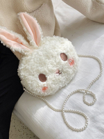 Süße Lolita Tasche Bunny Pearls Chain Cross Body Bag Lolita Zubehör