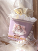 Süße Lolita Tasche Lavendel PU Leder Schleifen Perlen PU Leder Täglich Lässig Lolita Handtasche