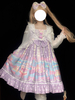 Süße Lolita Vertuschungen Weiße Rüschen Top Bunny Pattern Polyester Lolita Outwears