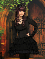 Süße Schwarze Lolita Hemd und Rock