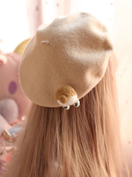 Süßer Lolita Barett Corgi Butt Wool Lolita Hut