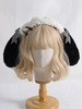 Süßer Lolita Hut Ecru Weiße Schleifen Accessoire Polyester Lolita Accessoires