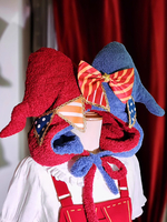 Süßer Lolita-Hut mit roten Schleifen Accessoire in Farbblock-Optik Lolita-Accessoires aus Polyester