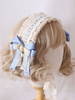 Süßer Lolita Kopfschmuck Baby Blue Lace Bow Lolita Stirnband