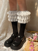 Süßer Lolita-Strumpf weißes Accessoire Polyester Lolita-Accessoires