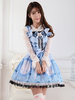 Süßer Schmetterling Print Bandage Lolita Spitzenkleid