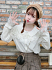 Süßes Lolita Hemd Spitze Chiffon weiße Lolita Bluse