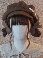 Süßes Lolita Hut Accessoire Polyester Kaffeebraun Lolita Accessoires