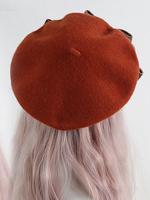 Süßes Lolita-Hut mit Schleifen kariertes Polyester-Rosa-Lolita-Zubehör