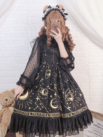 Süßes Lolita JSK Kleid Black Planet Ruffle Plissee Lolita Pullover Röcke