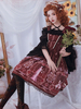 Süßes Lolita JSK Kleid Neverland Burgund Ärmellose Rüschen Lolita Pullover Röcke