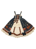 Süßes Lolita JSK Kleid Weit weg Weihnachtsdruck Rüschen Schleifen Lolita Pullover Röcke