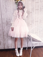 Süßes Lolita Kleid Chiffon mit Rüschen im klassischen & traditionellen Style