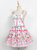 Süßes Lolita Kleid Polyester mit Schleife im süßen und hübschen Style