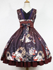 Süßes Lolita Kleid Polyester mit V-Ausschnitt und Falten Kimono