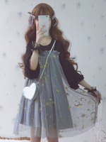 Süßes Lolita OP-Kleid Moon Star bestickte einteilige Kleider