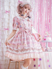 Süßes Lolita OP Kleid Neverland Bows Dessert Rüschen Lolita Einteilige Kleider