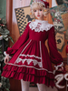 Süßes Lolita OP Kleid Neverland Rüschen Spitze Langarm Lolita Einteilige Kleider
