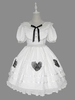 Süßes Lolita OP Kleid Rüschen Kurzarm Lolita Einteilige Kleider