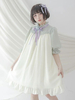 Süßes Lolita OP Kleid Rüschen Zwei Tone Chiffon Lolita Einteiliges Kleid