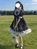Süßes Lolita OP Kleid Sailor Style Kurzarm Lolita Einteilige Kleider