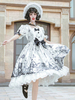 Süßes Lolita OP Kleid Soul Summoner Kurzarmbögen Lolita Einteilige Kleider
