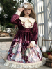 Süßes Lolita OP Kleid Weihnachtsfeier Rüschen Lolita Einteilige Kleider