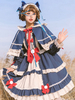 Süßes Lolita OP-Kleid Zweifarbige hellhimmelblaue Rüschen Lolita einteilige Kleider