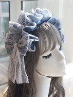 Süßes Lolita-Zubehör dunkles Marineblau Rüschen Zubehör Spitze Sonstiges